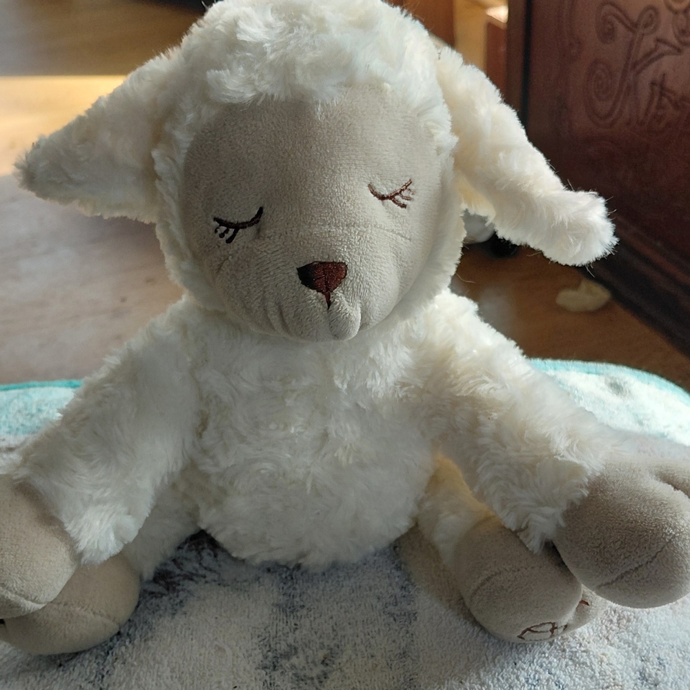 SwaddleMe Cream and Tan Stuffed Lamb